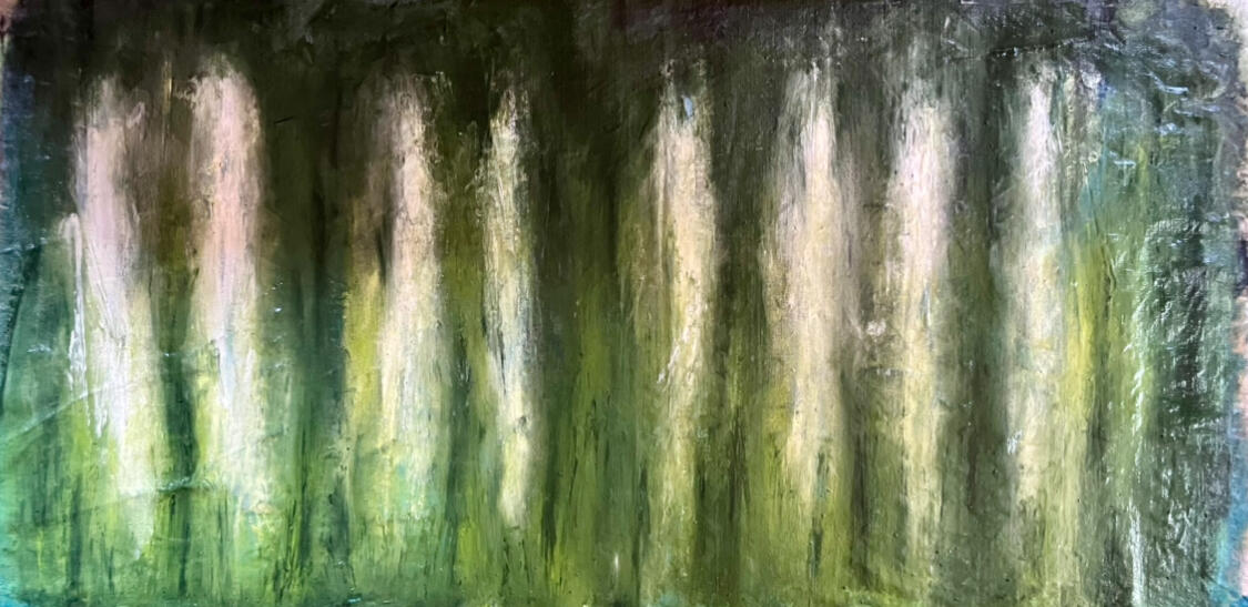 Falls. Oil on canvas, 70x 140cm